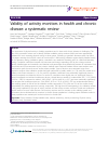 Scholarly article on topic 'Validity of activity monitors in health and chronic disease: a systematic review'
