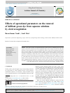 Scholarly article on topic 'Effects of operational parameters on the removal of brilliant green dye from aqueous solutions by electrocoagulation'