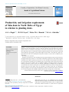 Scholarly article on topic 'Productivity and irrigation requirements of faba-bean in North Delta of Egypt in relation to planting dates'