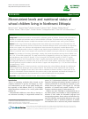 Scholarly article on topic 'Micronutrient levels and nutritional status of school children living in Northwest Ethiopia'