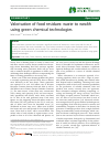Scholarly article on topic 'Valorisation of food residues: waste to wealth using green chemical technologies'
