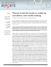Scholarly article on topic 'Thermal invisibility based on scattering cancellation and mantle cloaking'