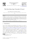 Scholarly article on topic 'The Rewriting Logic Semantics Project'