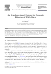 Scholarly article on topic 'An Ontology-based System for Semantic Filtering of XML Data'