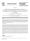 Scholarly article on topic 'Effective Factors on Psychological Aspects of Employee Empowerment. Case Study: Employee's Point of Views in one of the Sub-Organizations of Iranian Ministry of Science, Research and Technology'