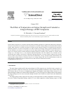 Scholarly article on topic 'The effect of temperature on fatigue strength and cumulative fatigue damage of FRP composites'