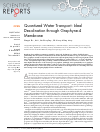 Scholarly article on topic 'Quantized Water Transport: Ideal Desalination through Graphyne-4 Membrane'