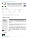 Scholarly article on topic 'Proton magnetic resonance spectroscopy of brain in obstructive sleep apnea in Egyptian subjects'