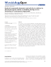 Scholarly article on topic 'Bacterial community dynamics and activity in relation to dissolved organic matter availability during sea-ice formation in a mesocosm experiment'