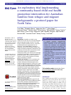 Scholarly article on topic 'An exploratory trial implementing a community-based child oral health promotion intervention for Australian families from refugee and migrant backgrounds: a protocol paper for Teeth Tales'