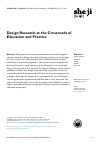 Scholarly article on topic 'Design Research at the Crossroads of Education and Practice'