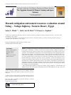 Scholarly article on topic 'Hazards mitigation and natural resources evaluation around Sohag – Safaga highway, Eastern Desert, Egypt'