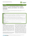 Scholarly article on topic 'Addition of a carbohydrate-binding module enhances cellulase penetration into cellulose substrates'
