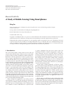 Scholarly article on topic 'A Study of Mobile Sensing Using Smartphones'