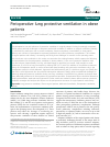 Scholarly article on topic 'Perioperative lung protective ventilation in obese patients'