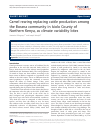 Scholarly article on topic 'Camel rearing replacing cattle production among the Borana community in Isiolo County of Northern Kenya, as climate variability bites'