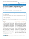 Scholarly article on topic 'Performance evaluation of enhanced SBR in simultaneous removal of nitrogen and phosphorous'