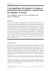 Scholarly article on topic 'Conceptualising the dynamics of employee information and consultation: evidence from the Republic of Ireland'