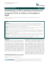 Scholarly article on topic 'Dissemination of VIM-2 producing Pseudomonas aeruginosa ST233 at tertiary care hospitals in Egypt'