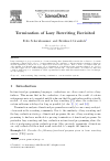 Scholarly article on topic 'Termination of Lazy Rewriting Revisited'
