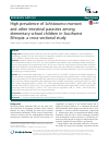 Scholarly article on topic 'High prevalence of Schistosoma mansoni and other intestinal parasites among elementary school children in Southwest Ethiopia: a cross-sectional study'
