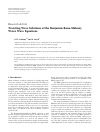 Scholarly article on topic 'Traveling Wave Solutions of the Benjamin-Bona-Mahony Water Wave Equations'