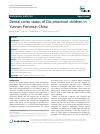 Scholarly article on topic 'Dental caries status of Dai preschool children in Yunnan Province, China'