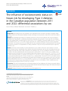 Scholarly article on topic 'The influence of socioeconomic status on future risk for developing Type 2 diabetes in the Canadian population between 2011 and 2022: differential associations by sex'