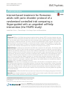 Scholarly article on topic 'Internet-based treatment for Romanian adults with panic disorder: protocol of a randomized controlled trial comparing a Skype-guided with an unguided self-help intervention (the PAXPD study)'