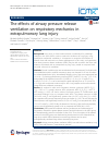 Scholarly article on topic 'The effects of airway pressure release ventilation on respiratory mechanics in extrapulmonary lung injury'
