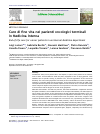Scholarly article on topic 'Cure di fine vita nei pazienti oncologici terminali in Medicina Interna'