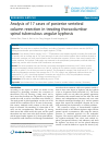 Scholarly article on topic 'Analysis of 17 cases of posterior vertebral column resection in treating thoracolumbar spinal tuberculous angular kyphosis'