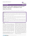 Scholarly article on topic 'Relevance of the light signaling machinery for cellulase expression in trichoderma reesei (hypocrea jecorina)'