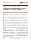 Scholarly article on topic 'Comparison of antioxidant activity and flavanol content of cacao beans processed by modern and traditional Mesoamerican methods'