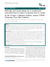 Scholarly article on topic 'Rationale and study design for a randomised controlled trial to reduce sedentary time in adults at risk of type 2 diabetes mellitus: project stand (Sedentary Time ANd diabetes)'