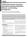 Scholarly article on topic 'Field-Assisted Sintering Technology/Spark Plasma Sintering: Mechanisms, Materials, and Technology Developments'