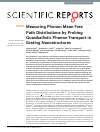 Scholarly article on topic 'Measuring Phonon Mean Free Path Distributions by Probing Quasiballistic Phonon Transport in Grating Nanostructures'