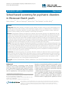 Scholarly article on topic 'School-based screening for psychiatric disorders in Moroccan-Dutch youth'