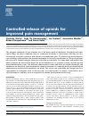 Scholarly article on topic 'Controlled-release of opioids for improved pain management'