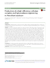 Scholarly article on topic 'Production of a high-efficiency cellulase complex via β-glucosidase engineering in Penicillium oxalicum'