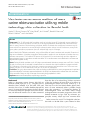 Scholarly article on topic 'Vaccinate-assess-move method of mass canine rabies vaccination utilising mobile technology data collection in Ranchi, India'