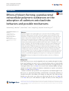 Scholarly article on topic 'Effects of bloom-forming cyanobacterial extracellular polymeric substances on the adsorption of cadmium onto kaolinite: behaviors and possible mechanisms'