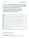 Scholarly article on topic 'One size does not fit all–qualitative process evaluation of the Healthy School Start parental support programme to prevent overweight and obesity among children in disadvantaged areas in Sweden'