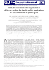 Scholarly article on topic 'Intimate encounters: the negotiation of difference within the family and its implications for social relations in public space'