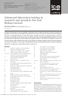 Scholarly article on topic 'Advanced laboratory testing in research and practice: the 2nd Bishop Lecture'