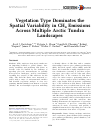 Scholarly article on topic 'Vegetation Type Dominates the Spatial Variability in CH4 Emissions Across Multiple Arctic Tundra Landscapes'