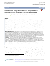 Scholarly article on topic 'Update on Poly-ADP-ribose polymerase inhibition for ovarian cancer treatment'