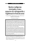 Scholarly article on topic 'Barrios indígenas virreinales como espacios de salvaguardia y legitimación franciscanas'