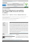 Scholarly article on topic 'The effects of cutting interval on agro-qualitative traits of different millet (Pennisetum americanum L.) cultivars'