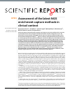 Scholarly article on topic 'Assessment of the latest NGS enrichment capture methods in clinical context'